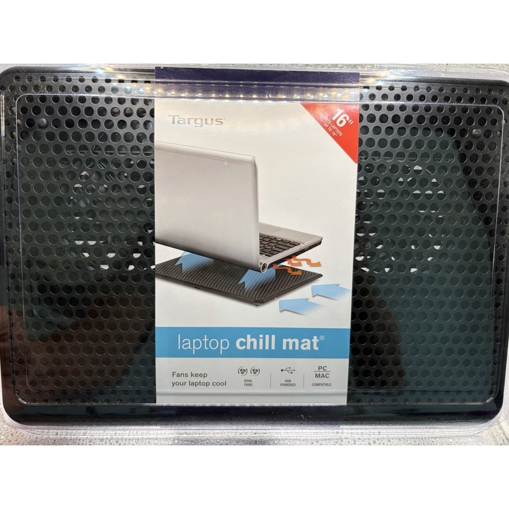 Targus Laptop Dual Fan Chill Mat 16" PC/MAC USB New